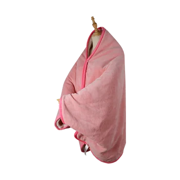 

Winter 2020 Thickened Multi-Functional Blanket Nordic Solid Color A B Layout Lamb and Coral Fleece Keep Warm on Both Sides