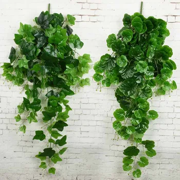 

Artificial Greenery Faux Plants Creeper Green Leaf Ivy Vine for Home Wedding Decor DIY Hanging Garland Artificial Flowers