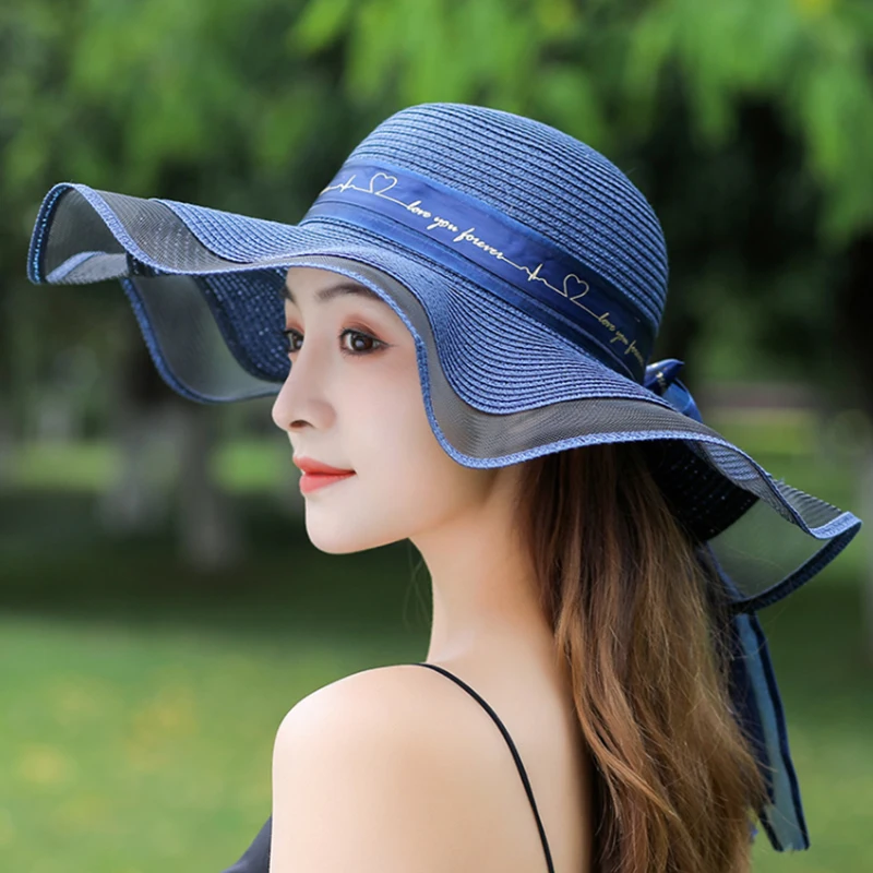 Summer Female Sun Hats Visor Hat Big 