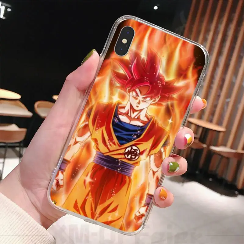 Чехол для телефона Dragon & Balls Z Super DBZ Goku прозрачный чехол Iphone 12 11 Pro Max Xr X Mini 7 8