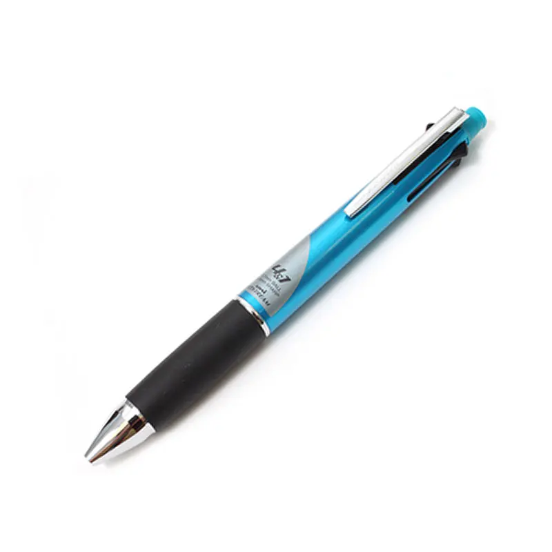1 шт Uni MSXE5-1000-07 Jetstream 4& 1 4 цвета 0,7 мм шариковая мульти ручка(черный, синий, красный, зеленый)+ 0,5 мм карандаш - Цвет: Light Blue 1Pcs