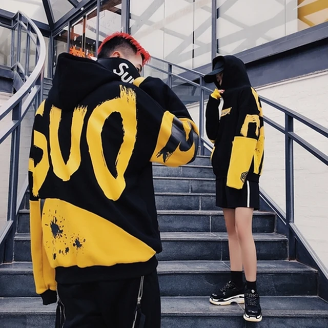 US $15.60 IN stock Korea 2019 Winter Women Hoodie Casual streetwear Hip hop Long Sleeve Pullover Sweatshirts 