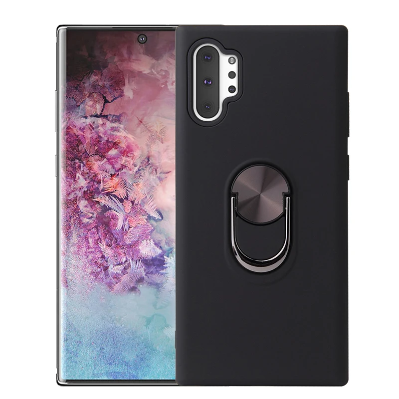 

For Samsung Galaxy Note 10 Note 10+ hard cover PC+TPU phone ring case Protective Shell Shockproof Anti-knock Kickstand