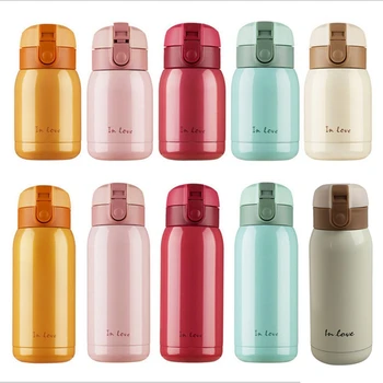 

mini Stainless Steel Big belly thermos bottle(orange)200ml