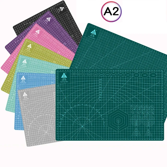 A2 Cutting Board Grid Line Self-healing Cutting Board Craft Card Multicolor Double-sided Desktop Manual Cutting Pad 60 * 45cm 1