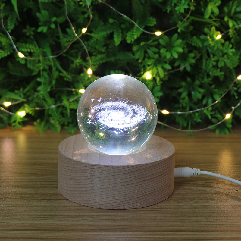 

2019 New Style LED Music Box Modern Crystal Ball Table Lamp