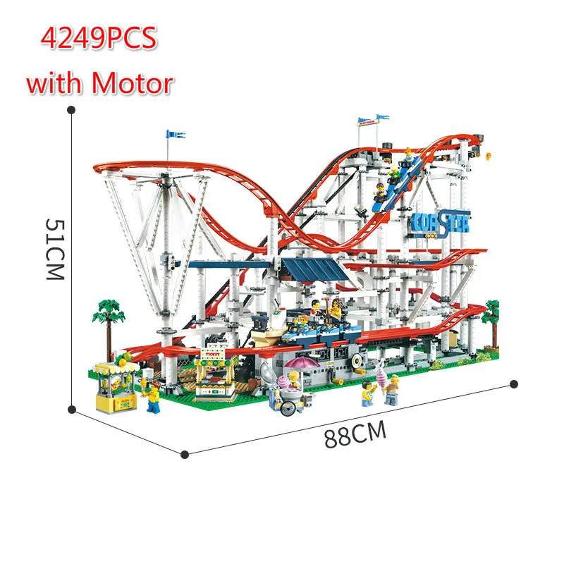 

Technic Brick Parts Legoinglys 15039 Roller Coaster Set Building Blocks Creator Expert Educational Toys Birthday Christmas Gift