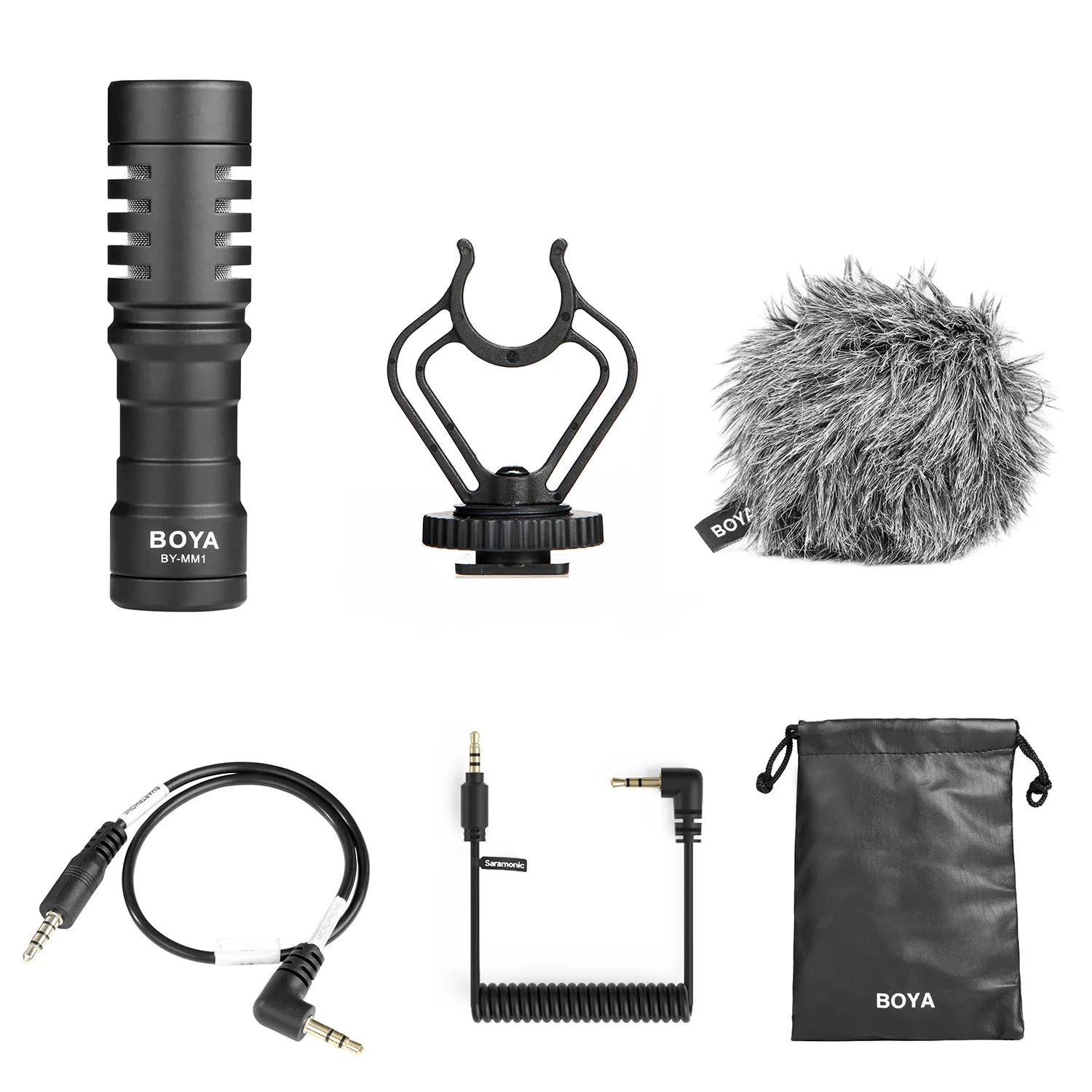 Portable Mic BOYA BY-MM1-B Universal Cardioid Microphone for