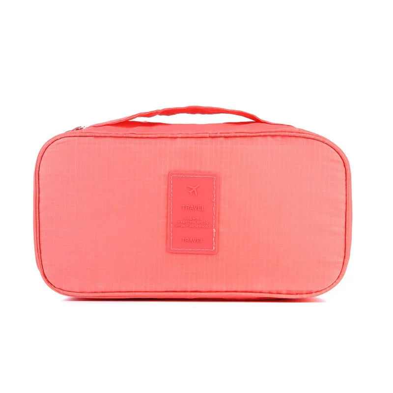 Watermelon Red Нижнее белье, бюстгальтер, носки, органайзер, коробка, портативная, для путешествий, ткань, упаковка, сумка для хранения, женская косметичка, косметичка, чехол, аксессуары для путешествий - Цвет: Watermelon Red