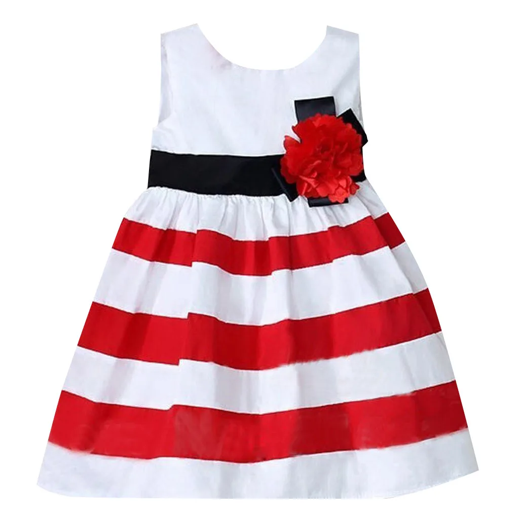SAGACE/; платье для маленьких девочек; детское платье; vestido bebe; одежда в полоску без рукавов для маленьких девочек; robe bebe fille; платье для дня рождения; 1220