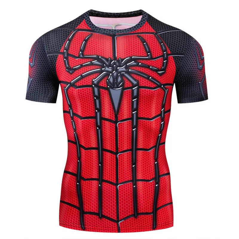 Camiseta con estampado 3D de Spidermans para niños y niñas, traje familiar, camisetas de manga corta para bebé, Verano