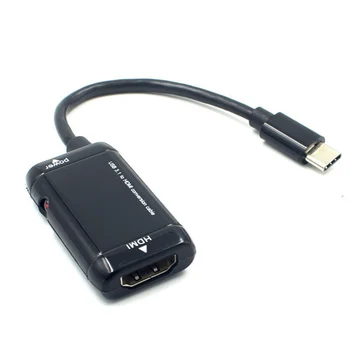 

USB 3.1 to HDMI Conversion Adapter Portable for Mobile Phone Tablet Projector VH99