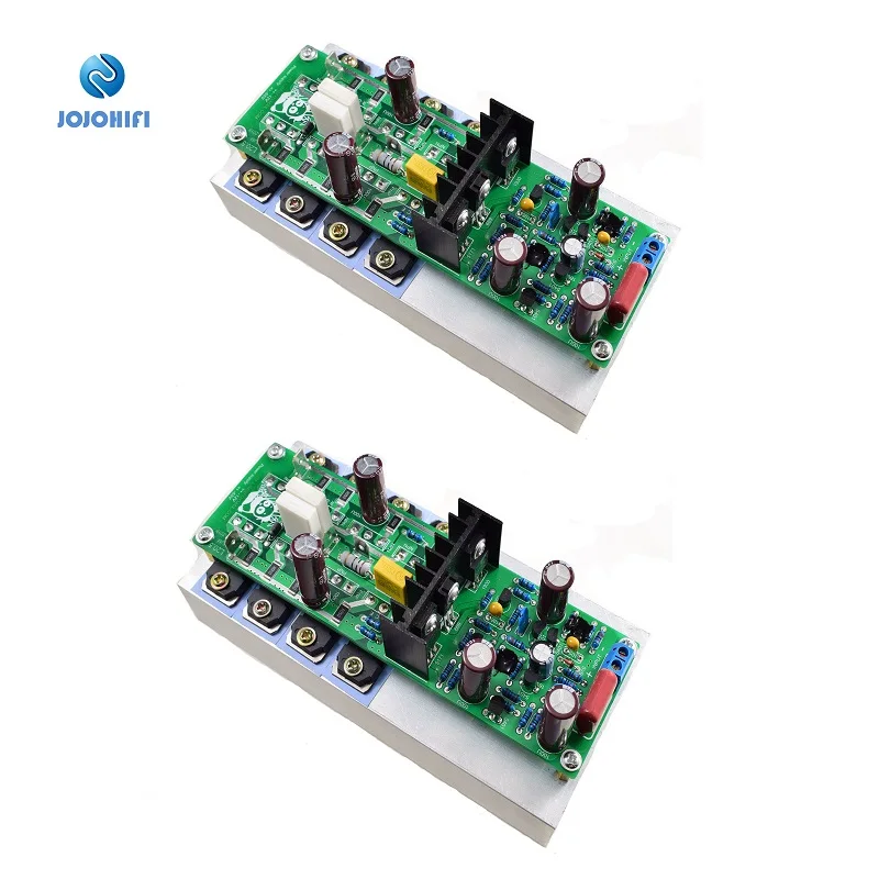 

One Pair2 BoardsL20.5 200W Dual Channels HIEND Ultra-low AMP Amplifier Finished Board with Radiator/Heat Sink