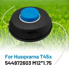 

Mower Head/Trimmer Head String Lawn Mower Brush Cutter Head Grass Trimmer With Line For Husqvarna T45x 544972603 M12*1.75 Gadren