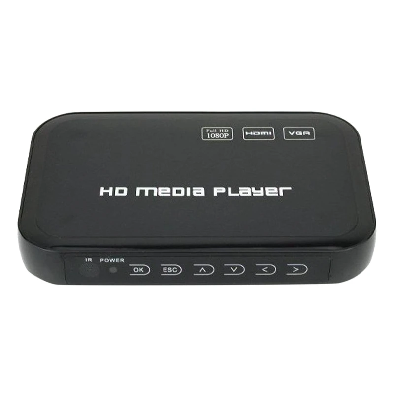 1080P Full HD Multi Media Player HDMI+VGA+AV+USB+SD HDD with H.264 MKV DixV MPEG 2-TS VC-1 WMV9 EU Plug | Электроника