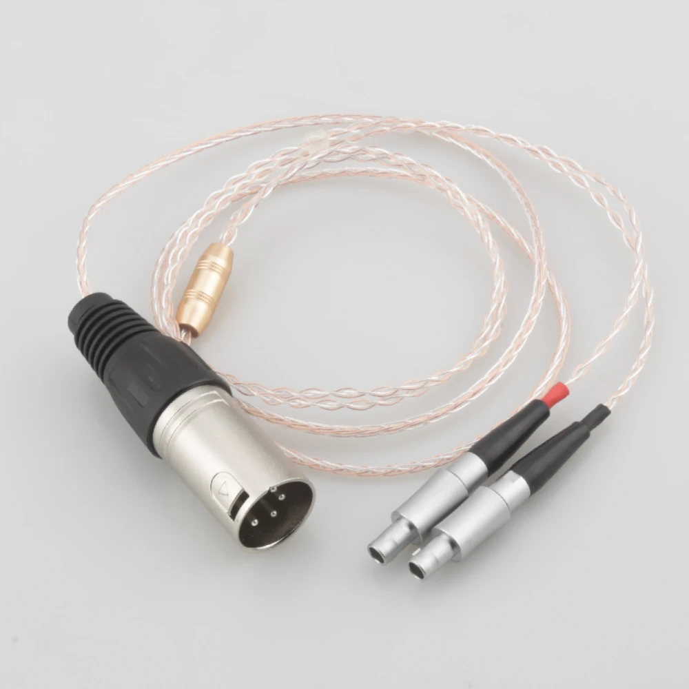 New HiFi Compatible Audio Upgrade Cable Replacement for HD800 HD800S Headphone 4 pin XLR Male Plug Replacement Upgrade Cable