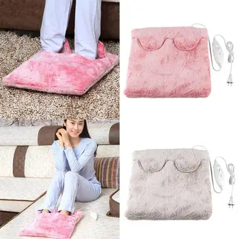 

1PCS Pink Multifunctional Foot Warmer 220V Hot Electric Washable Soft Flannel Foot Feet Hand Body Warmer Heating Pad Heater