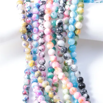 

8mm Mi Huangyu Persian Jade Jewelry Findings Making Supplies Wholesale DIY Bracelets, Necklaces, Anklets