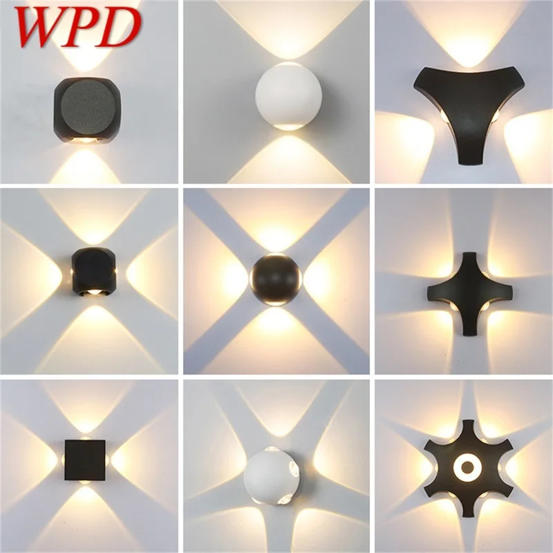 

WPD Outdoor Wall Lamp Fixture LED Waterproof Sconces Creative Decorative For Patio Stair Aisle Garden Villa