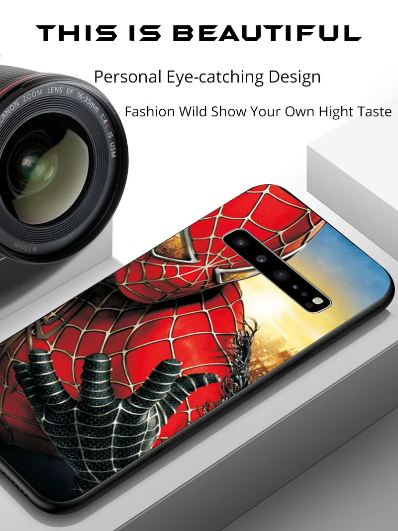 Человек-паук Дэдпул для samsung Galaxy S10 5G S10E чехол S10 Lite Plus черный ТПУ чехол для телефона для samsung S7 Edge S8 S9 Plus чехол
