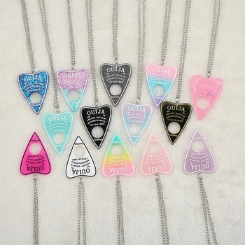1PC Women Necklace Multicolor Resin Ouija PlatePendant for Children Birthday Gift Woman Jewelry