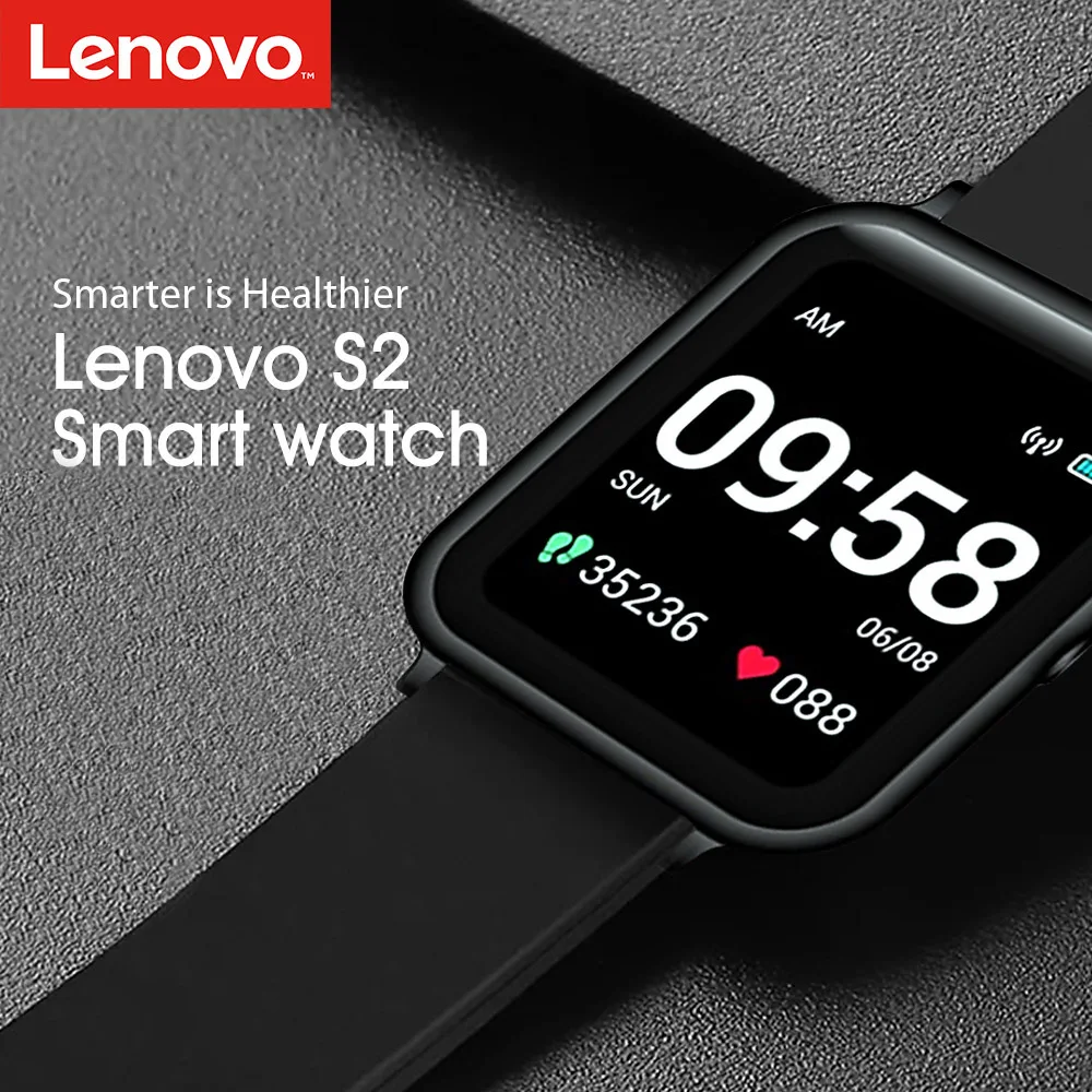 Глобальная версия Lenovo S2 Смарт часы 1 4 дюймов 240x240p фитнес трекер Band калорий