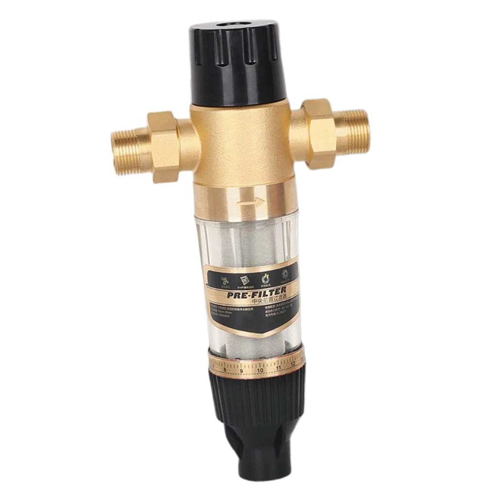Brass Whole House Water Pre Filter Plumbing Rust Prefilter 3000T/H 40microns