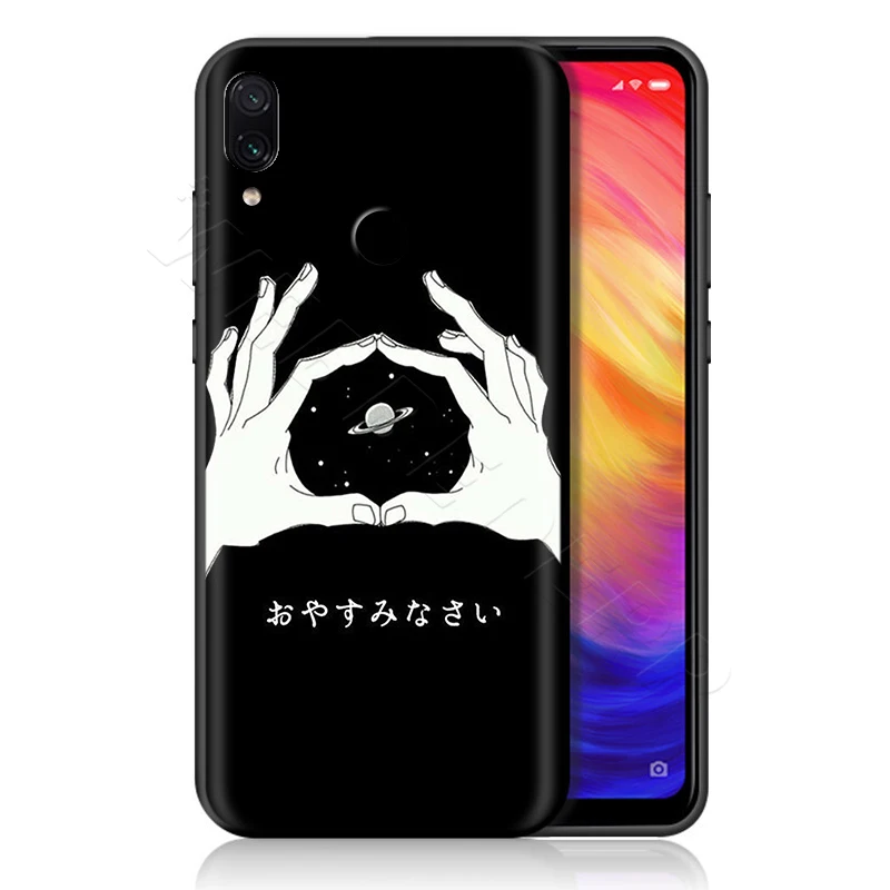 Грустно аниме эстетика vaporwave чехол для Xiaomi Redmi 4A 4X5 5A 6 6A 7 7A S2 Примечание Go K20 Pro Plus премьер-8 T - Цвет: 3