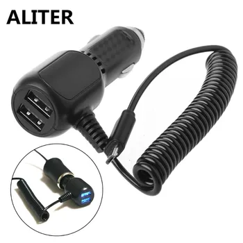 

ALITER Dual USB Fast Charging Car Charger Adapter Micro USB Data Cable For Android Phone