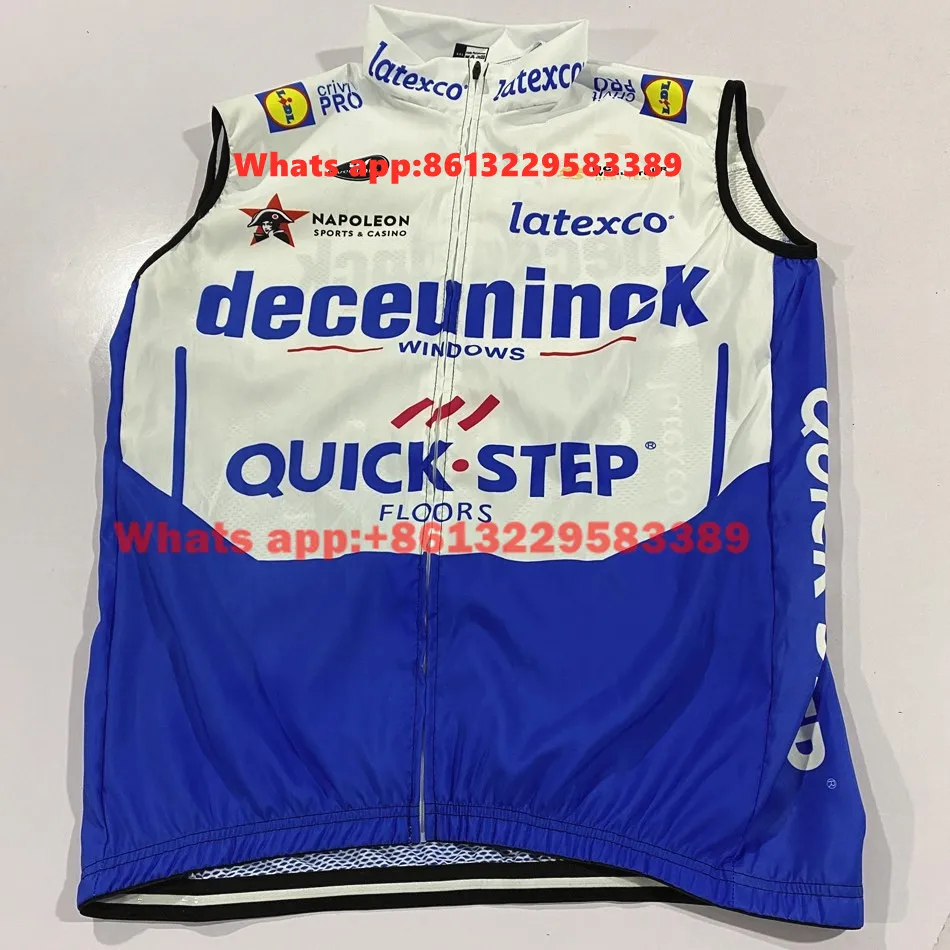 

Quick Step Windproof Vest Men Cycling Jersey Ciclismo Lightweight Breathable Mesh Maillot Sleeveless Cycles Vest Mtb Bike Jacket