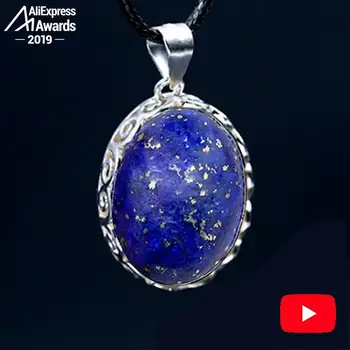 

13*18mm 6.18 Sale S925 Sterling Silver Indian Lapis Pedants Artisan Ukraine Chinatown lithuania Antique