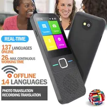 137 переводчик умный переводчик 14 языков в автономном режиме в режиме реального времени умный голосовой переводчик портативный Traduttore в автономном режиме