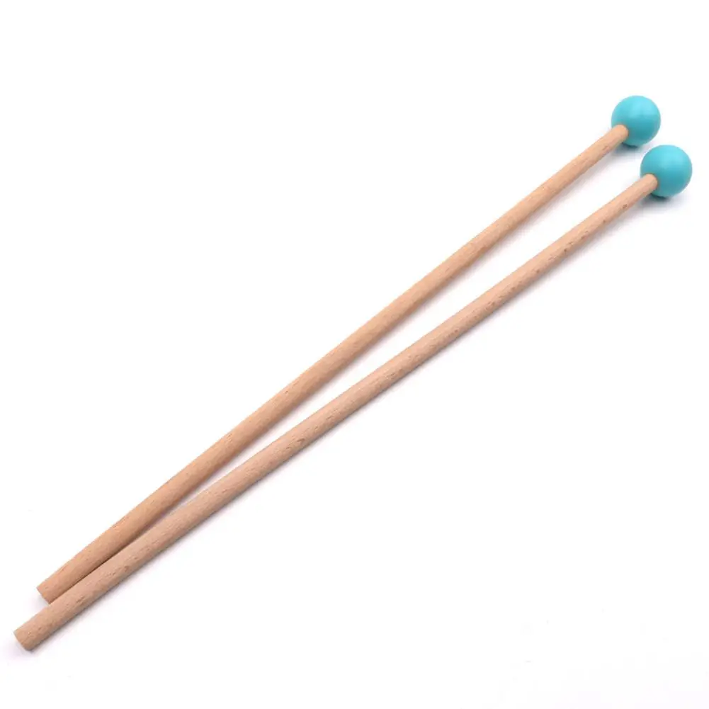 1 пара 36,5 см длинные палочки Marimba Mallets ксилофон Фортепиано Молот перкуссия Аксессуары для инструментов - Цвет: blue