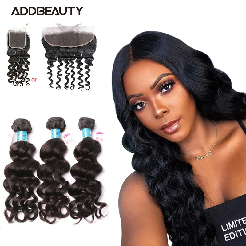 Перуанская естественная волна с 4x4 кружевной застежкой prepucked Hairline 3/4 шт