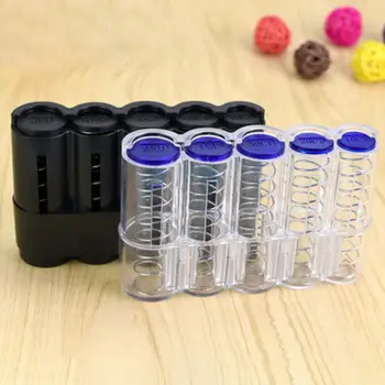 

100pcs Holder Case 27mm Clear Round Plastic Coin Capsule Container Storage Box