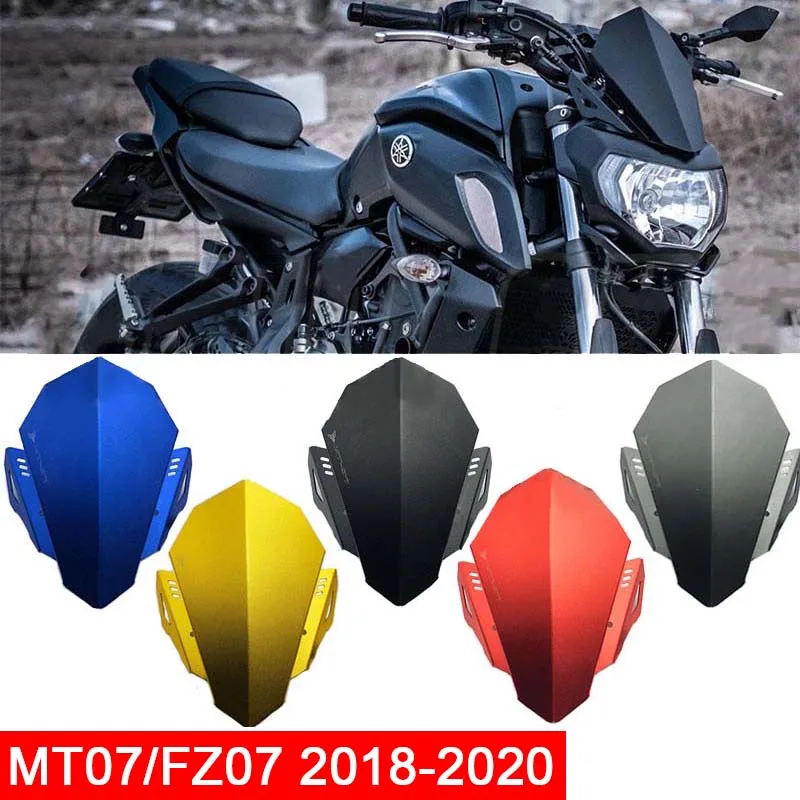 Для YAMAHA MT-07 MT 07 MT07 FZ07 FZ-07 FZ 07, 18, 19, 20, Мотоцикл с ЧПУ лобовое стекло алюминиевый набор дефлектор