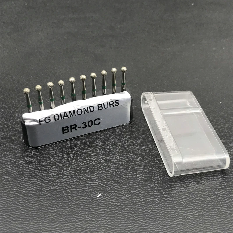 10 шт./упак. Dental Diamond Burs FG 1 6 мм для высокоскоростного наконечника