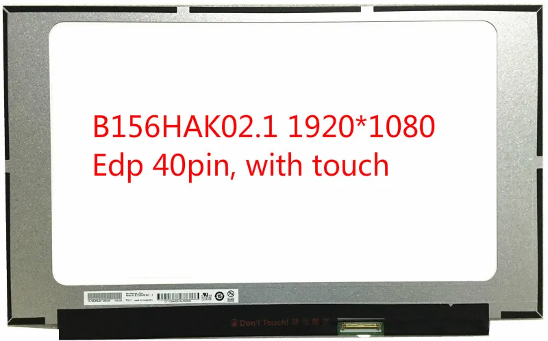 

B156HAK02.1 LCD Touch Replacement Screen 15.6" FHD Display Digitizer Assembly B156HAK02