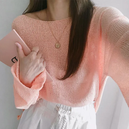 New Female Sweater Women Winter Pullover Knitting Overszie Long Sleeve Girls Tops Loose Sweaters Knitted Outerwear Thin Sexy | Женская