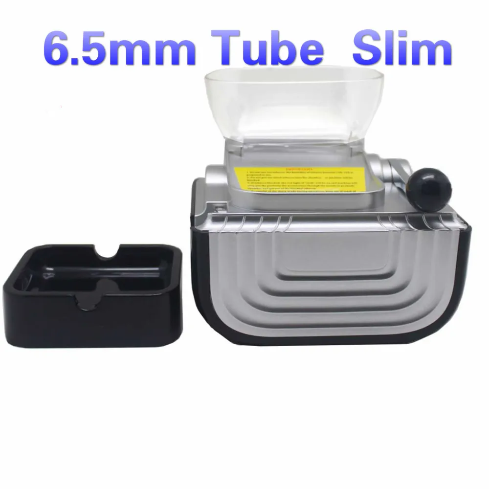 6.5mm Slim Tube Cigarette Rolling Machine Automatic Electric Machine Smoke Tool  Tobacco Accessories Men Gift Lighter Wrapping