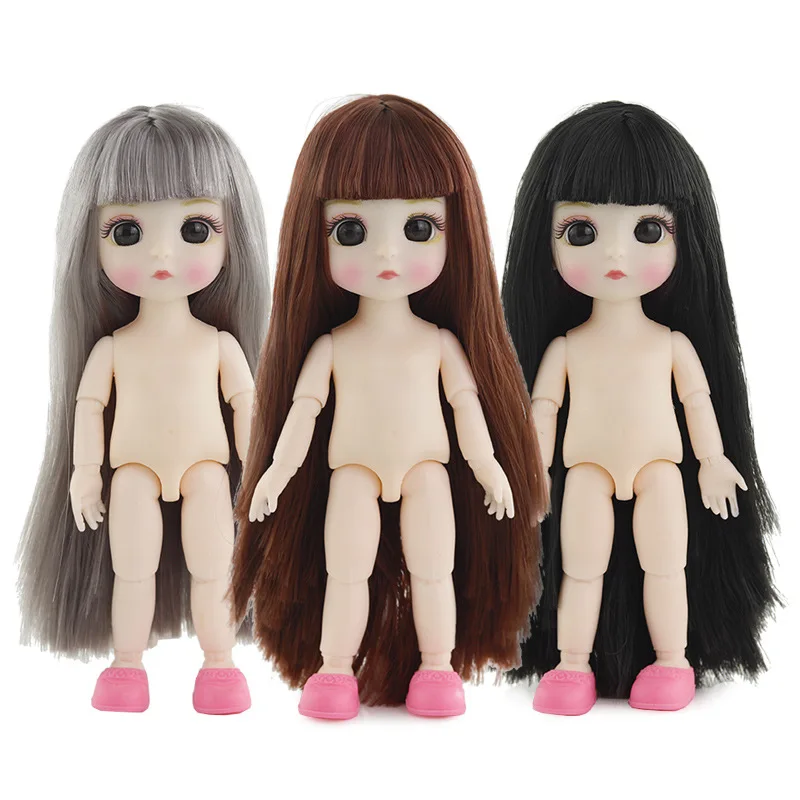 BJD куклы 13 шарнир DIY милые 16 см 1/12 OB11 Obitsu11 белая кожа 3D глаза оригинальные ручной
