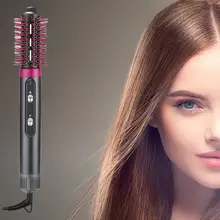 Secador de pelo eléctrico 4 en 1, plancha rizadora de pelo, Cepillo giratorio de aire caliente, peine alisador
