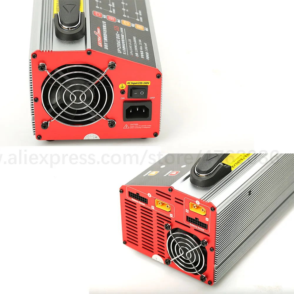 울트라 파워 UP1200AC DUO 6-12S 2-15A 2*600W Lipo/LiHV 배터리 밸런스 충전기, RC UAV 드론 충전기용