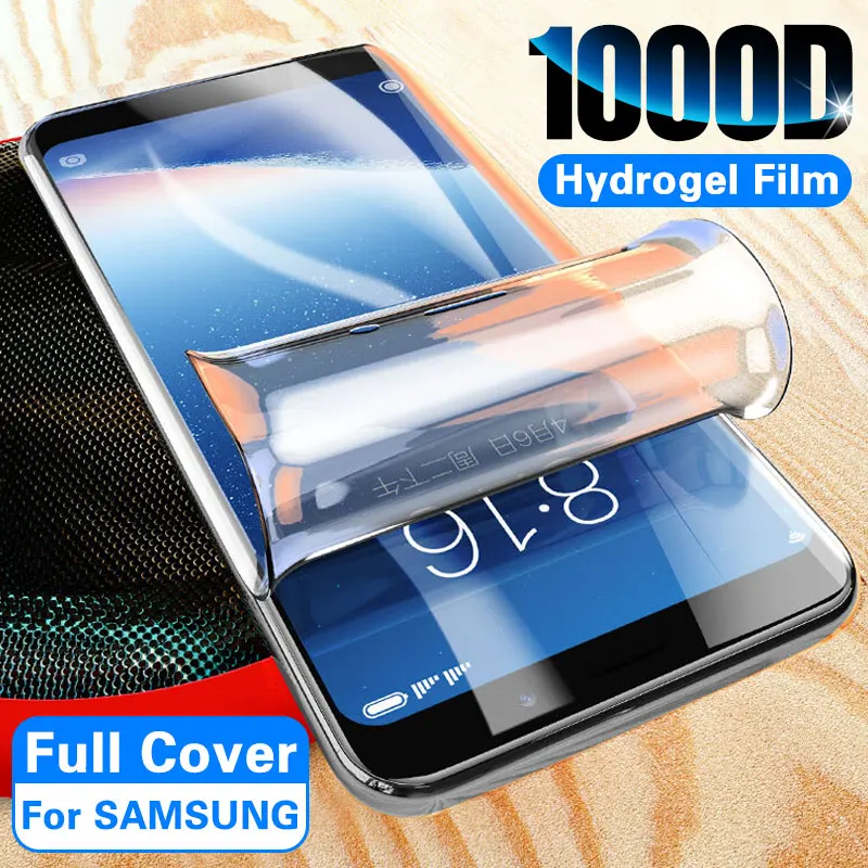 

1000D Screen Protector Hydrogel Film On For Samsung S8 S9 S10e Plus S10 5G Protective Film For Samsung Note 10 Plus 8 9 No Glass