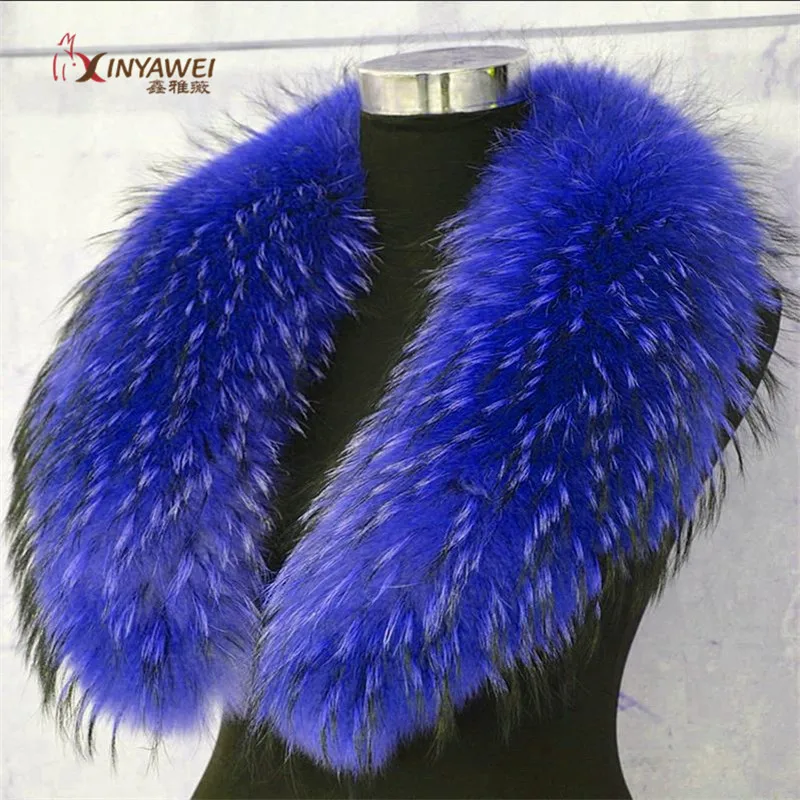 blue Fast Speed A Wide Variety Of Coats Fur Collars Men's And Women's Fur Collars Winter Out Warm Collars - Цвет: blue