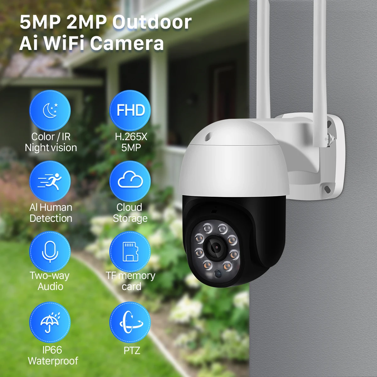 smart wifi camera 360 outdoor wifi dome camera