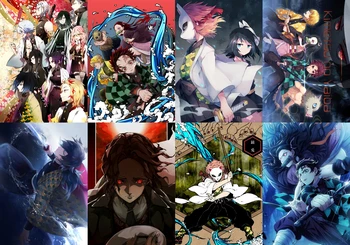 

Demon Slayer Kimetsu no Yaiba Polypropylene A3 8 pieces Posters wall poster PPP103