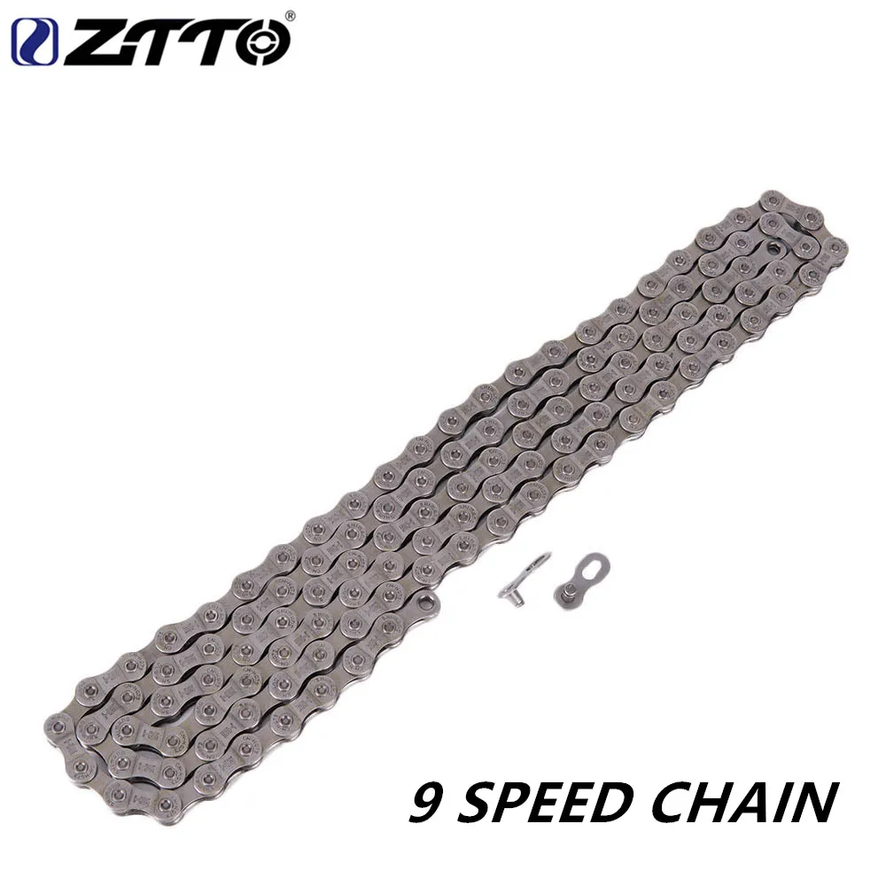 Flash Deal ZTTO road bike 9S shift chain 116 connecting rod ultra light road bike and mountain bike bicycle chain parts 1