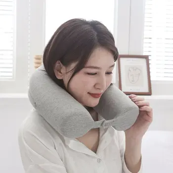 

U-Shaped Pillow Memory Cotton Can Be Bent At Any Time Travel Lunch Break Neck Pillow Cylindrical Twist Pillow