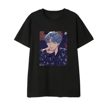 

GONTHWID New Fashion Hip T Shirt Art Painting Women Funny Short Sleeve Vintage T-shirt Harajuku Aesthtic Top Tees Men Female